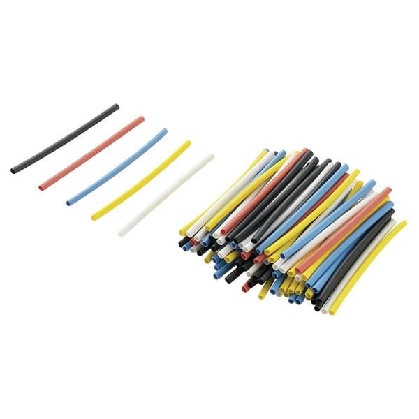 TRU COMPONENTS 1571318 Krympslang sortiment Flerfärgad 1.20 mm 0.60 mm Krympförhållande:2:1 125 st