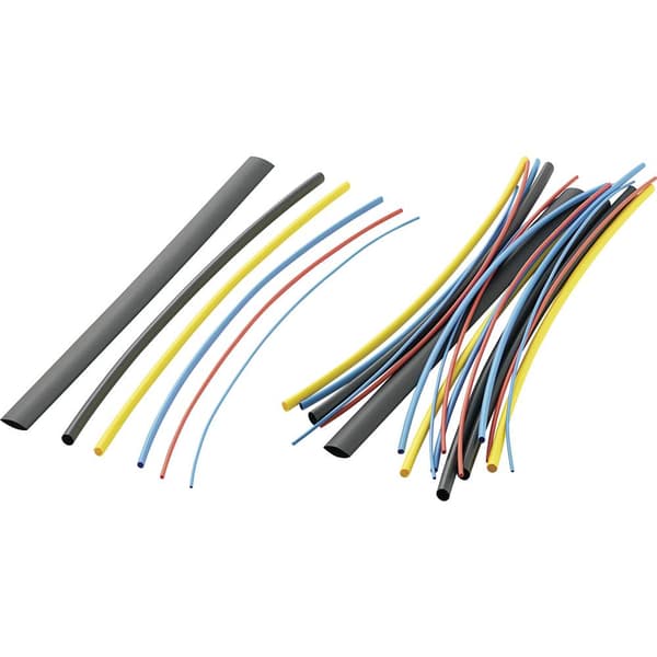 TRU COMPONENTS 1571322 Krympslang sortiment Flerfärgad 9.50 mm 0.60 mm Krympförhållande:2:1 28 st