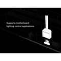 Miniatyrbild 4 av 4: Anslutningskabel PC [1x RGB LED hane - 4x RGB LED hona] 0.10 m Svart Akasa