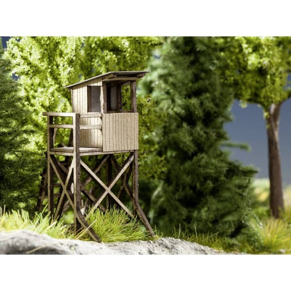 NOCH Laser-Cut minis® 14341 H0 Jakttorn Lasercut-byggsats Brun