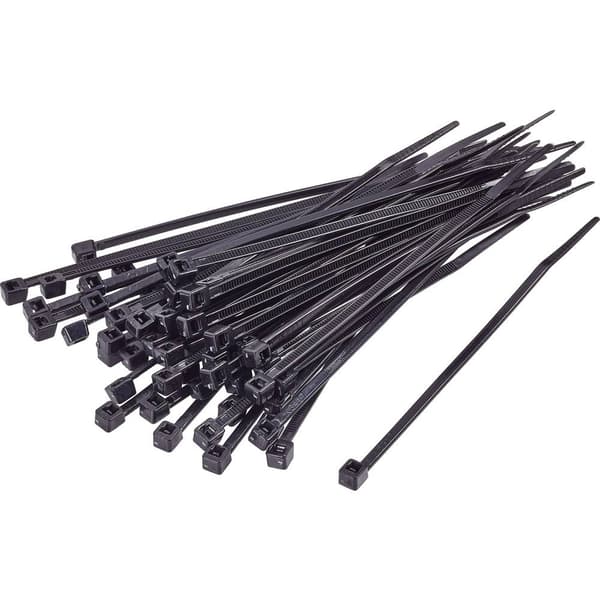 TRU COMPONENTS 1592860 TC-CVR200ABK203 Buntband 200 mm 3.60 mm Svart UV-stabiliserad 100 st