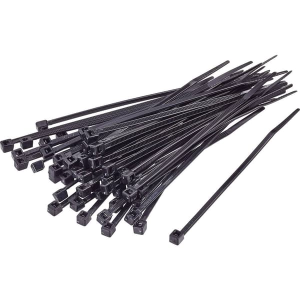 TRU COMPONENTS 1592864 TC-CVR250BK203 Buntband 250 mm 4.80 mm Svart UV-stabiliserad 100 st