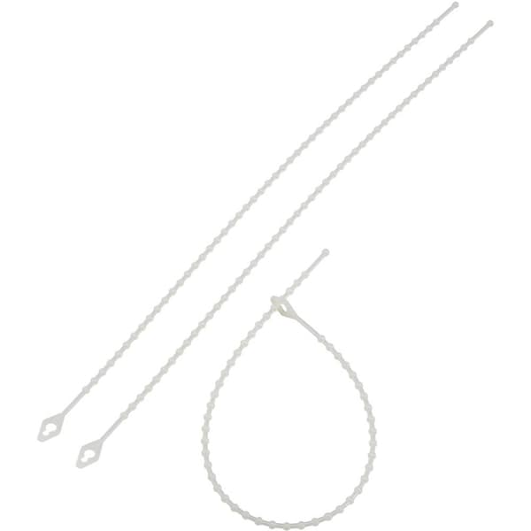 TRU COMPONENTS 1592903 TC-TV280203 Buntband knut/nodtyp 280 mm 3 mm Natur 100 st