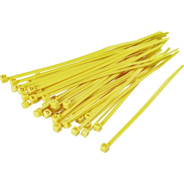 TRU COMPONENTS 1593703 TC-CV250203 Buntband 250 mm 4.80 mm Gul 100 st