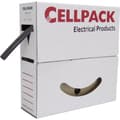 Miniatyrbild 1 av 2: CellPack 127057 Krympslang utan lim Svart 6.40 mm 3.20 mm Krympförhållande:2:1 10 m