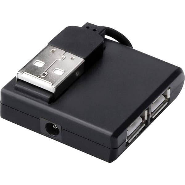 Digitus DA-70217 4 Port USB 2.0-Hub Svart