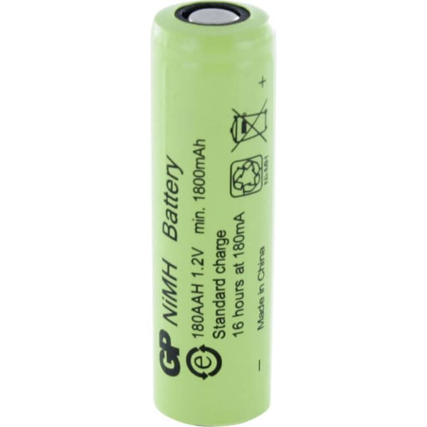 GP GPIND180AAHB Laddbart batteri AA (R6) NiMH 1800 mAh 1.2 V 1 st