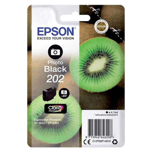 Epson Bläck T02F1, 202 Original Foto Svart C13T02F14010
