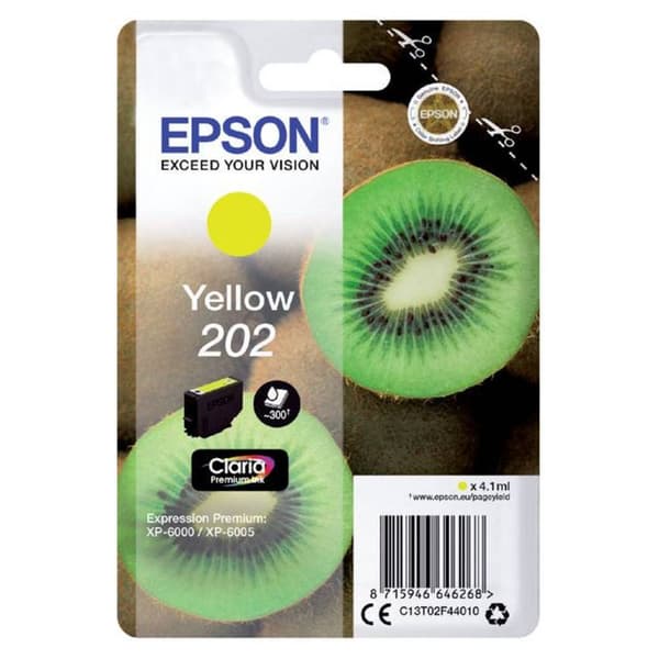 Epson Bläck T02F4, 202 Original Gul C13T02F44010