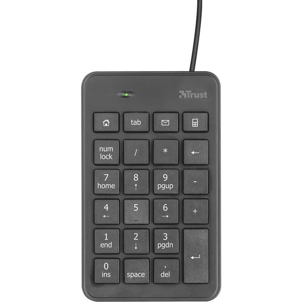 Trust Xalas Numeriskt tangentbord USB Svart Svart