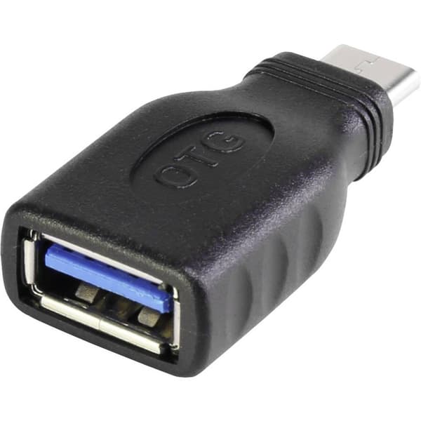 Renkforce USB 3.0 Adapter [1x USB-C® hane - 1x USB 3.2 Gen 1 A hona (USB 3.0)] OTG, guldpläterad kontakt