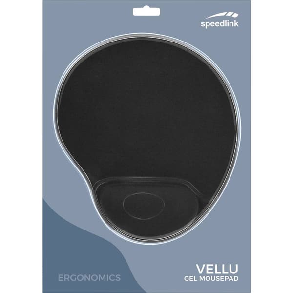 SpeedLink Vellu Musmatta med handledsstöd Ergonomisk, Handlovsstöd Svart
