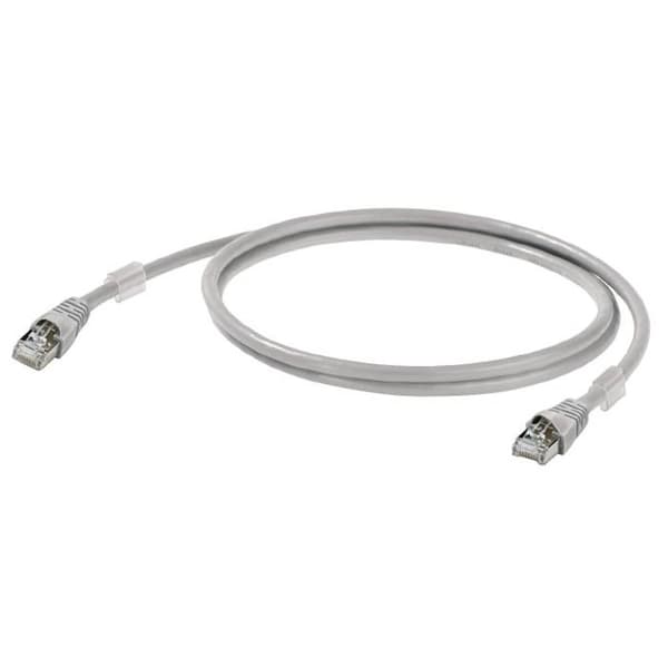 Weidmüller 1165940030 RJ45 Nätverkkabel, Patchkabel CAT 6A S/FTP 3.00 m Grå UL-certifierad 1 st