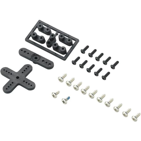 Modelcraft Plast servohorn set Passar till: Futaba servospak Antal hål: 3 SR101