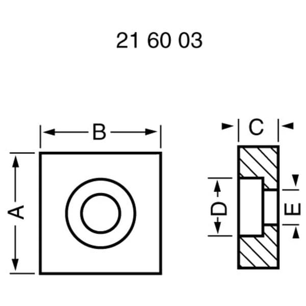 Lagerbock Reely 19 Borrdiameter: 19 mm