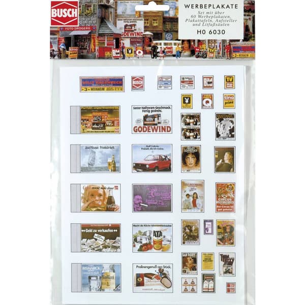 Busch 6030 Reklamskyltar inställd Byggsats