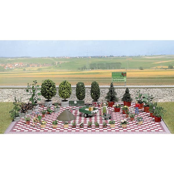 Busch 1211 H0 Flower och Planter Set Byggsats