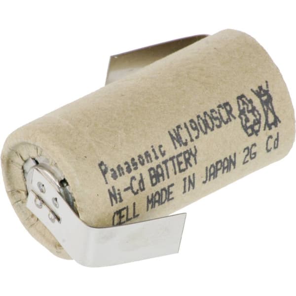 Panasonic Sub-C ZLF Specialbatteri laddbart Sub-C Z-lödfana NiCd 1.2 V 1900 mAh