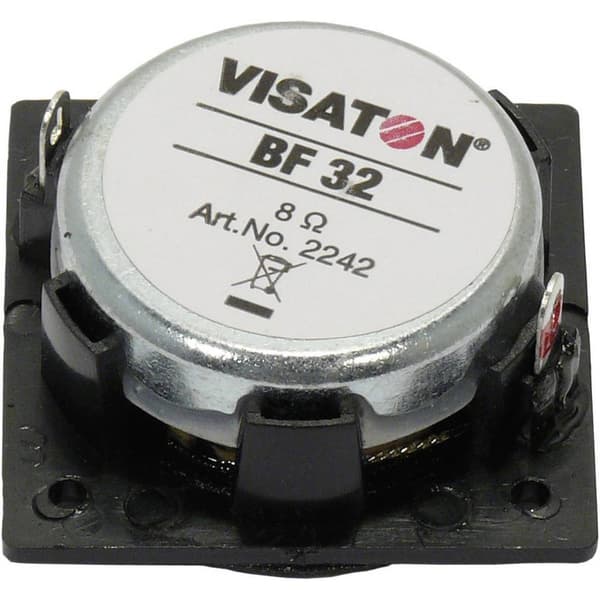 Visaton BF 32 - 8 Ohm 1.3 tum 3.2 cm Bredbandshögtalarelement 2 W 8 Ω Silver