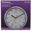 Miniatyrbild 3 av 3: Techno Line WT 650 Kvarts Väggklocka 26 cm Silver
