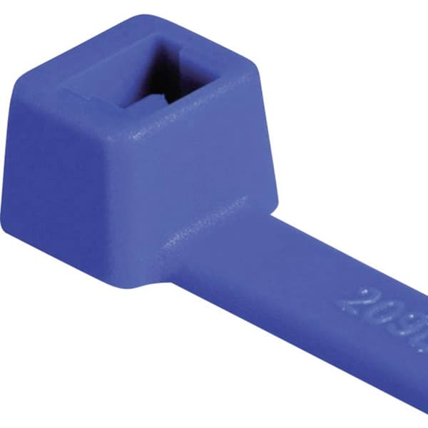 HellermannTyton 116-01816 T18R-PA66-BU-C1 Buntband 100 mm 2.50 mm Blå 100 st