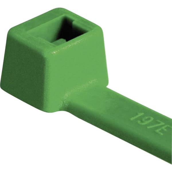 HellermannTyton 111-03014 T30R-PA66-GN Buntband 150 mm 3.50 mm Grön bra draghållfasthet 100 st