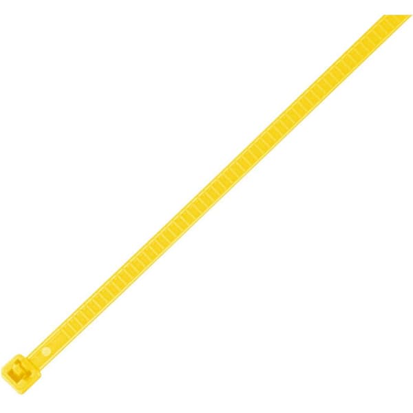 HellermannTyton 115-00004 LR55R-PA66-YE-Q1 Buntband 196 mm 4.80 mm Gul Avtagbart, Värmestabiliserad 25 st