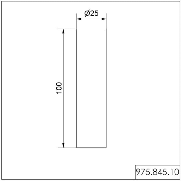 Werma Signaltechnik 975.845.10 Signalgivare aluminiumrör Passar serie KombiSIGN 70