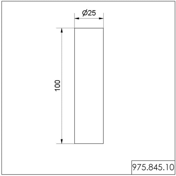 Werma Signaltechnik 975.845.10 Signalgivare aluminiumrör Passar serie KombiSIGN 70