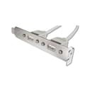 Miniatyrbild 4 av 4: Digitus USB 2.0 Anslutningskabel [2x USB 2.0 intern 5-pol hane - 2x USB 2.0 A hona] 25.00 cm