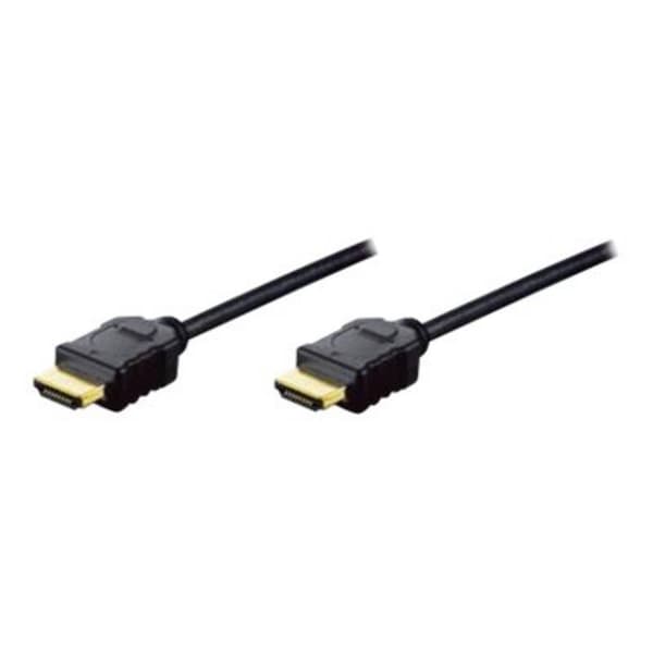 Digitus HDMI Anslutningskabel HDMI-A-kontakt, HDMI-A-kontakt 2.00 m Svart AK-330114-020-S 4K UHD, guldpläterad kontakt