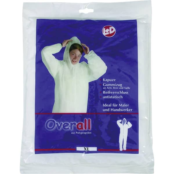 Leipold Doehle 2514-XL Overall PP Storlek: XL Vit