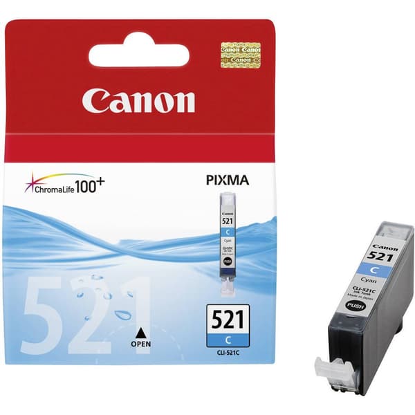 Canon Bläck CLI-521C Original Cyan 2934B001