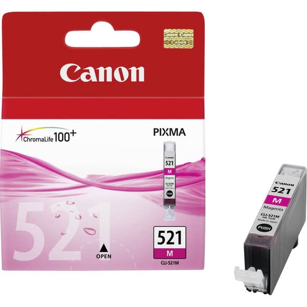 Canon Bläck CLI-521M Original Magenta 2935B001