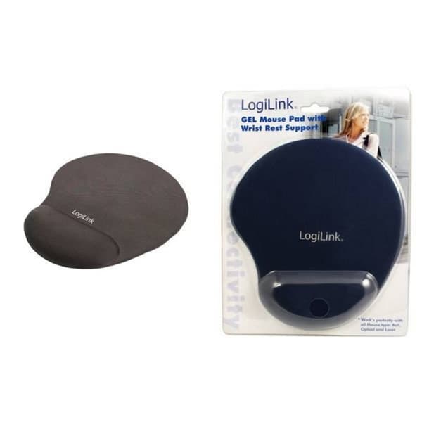 LogiLink ID0027B Musmatta med handledsstöd Ergonomisk Blå