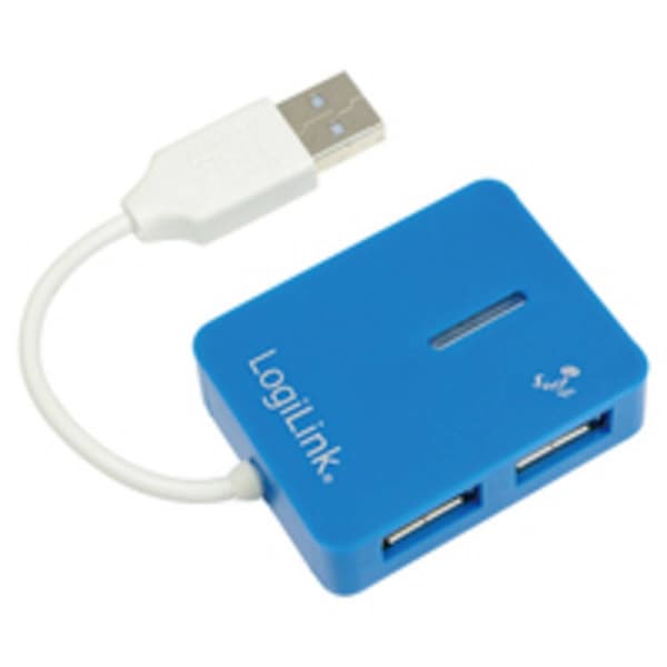 LogiLink UA0136 4 Port USB 2.0-Hub Blå