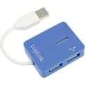 Miniatyrbild 1 av 4: LogiLink UA0136 4 Port USB 2.0-Hub Blå