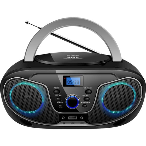 CD-radio Silva Schneider MPC 19.4 USB FM Svart, Silver