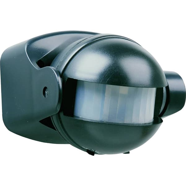 Smartwares 10.017.11 PIR-rörelsedetektor Utanpåliggande 180 ° Svart IP44