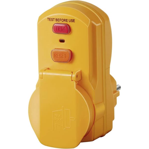 Brennenstuhl 1290660 Grenpropp med personskydd PRCD 230 V Gul IP54