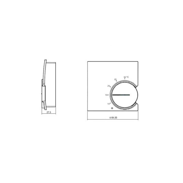 Eberle 121-1701-51-100 RTR 9721 Rumstermostat Utanpåliggande 1 st