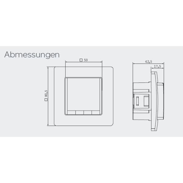 Eberle FITnp 3L Rumstermostat Infälld  30 till 5 °C