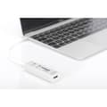 Miniatyrbild 2 av 5: Digitus DA-70243 3 Port USB 2.0-Hub med USB-C-kontakt, Aluminiumhölje, OTG, SD-kortläsare, Metallhölje Aluminium