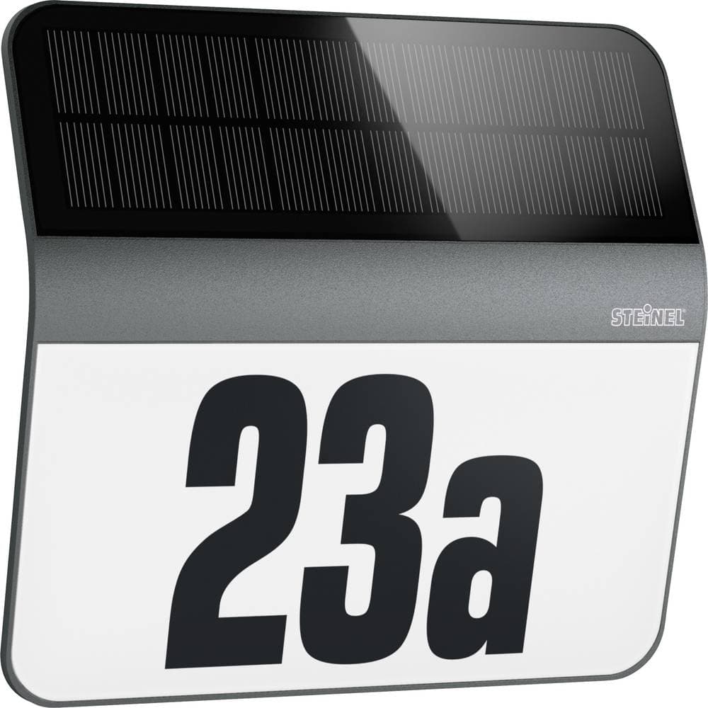 Steinel XSolar LH-N 035730 Solcells-husnummerbelysning 0.03 W N/A Antracit