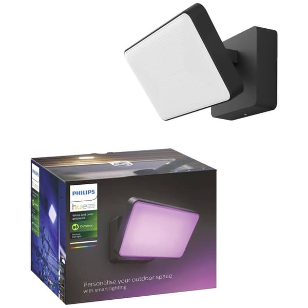 Hue LED-utomhuslampa 1743530P7 Discover LED fast installerad 30 W RGBW