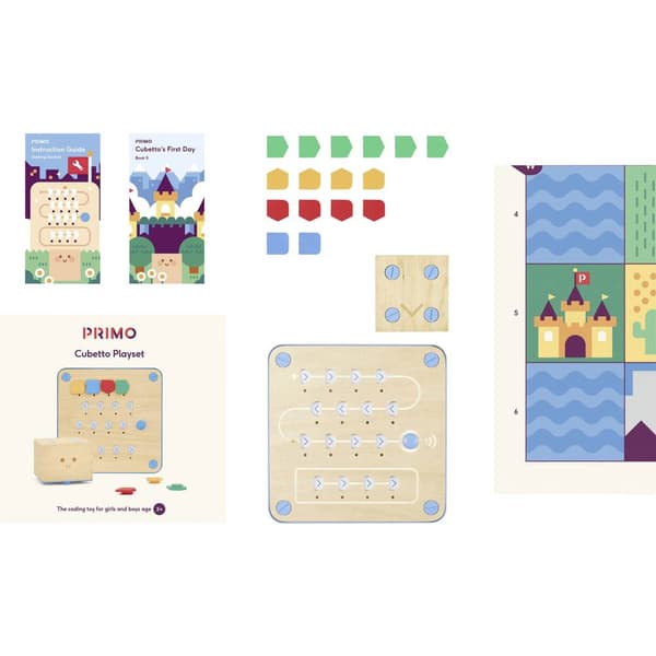 Primo Toys Cubetto MINT Coding Roboter STEM Robotics Programeringsset Cubetto MINT kodningsrobot