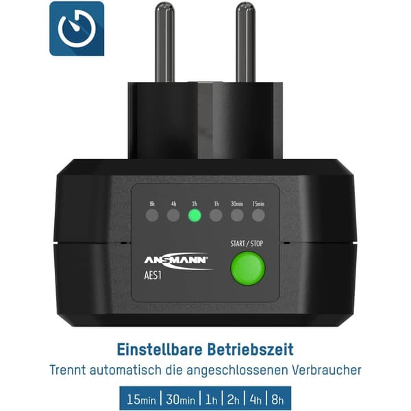 Ansmann 5024063 Kopplingsur digital Dagsprogram 2500 W IP20