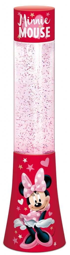 Mimmi Pigg barnlampa med lava, ljus och glitter, 33 cm