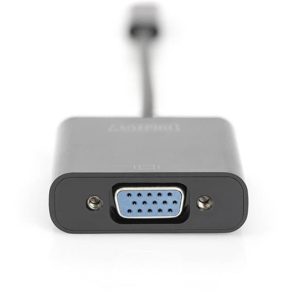 Digitus DA-70853 USB / VGA Adapter [1x USB-C® hane - 1x VGA hona] Svart 15.00 cm