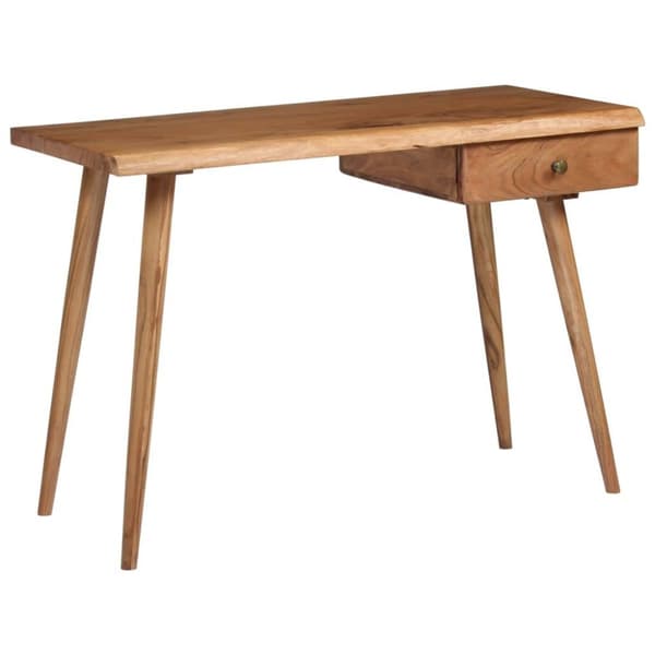 vidaXL skrivebord i massivt akacietræ 110 x 50 x 76 cm